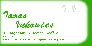 tamas vukovics business card